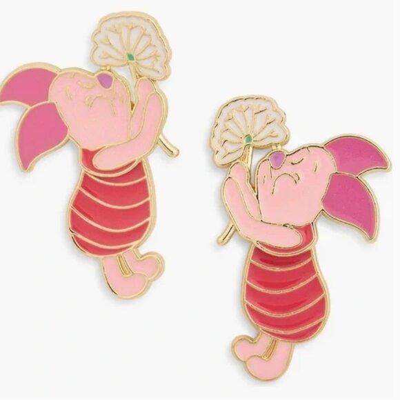Disney Baublebar Piglet Dandelion Enamel Earrings New in Box - Picture 4 of 4